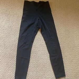 black VS PINK logo lined yoga leggings